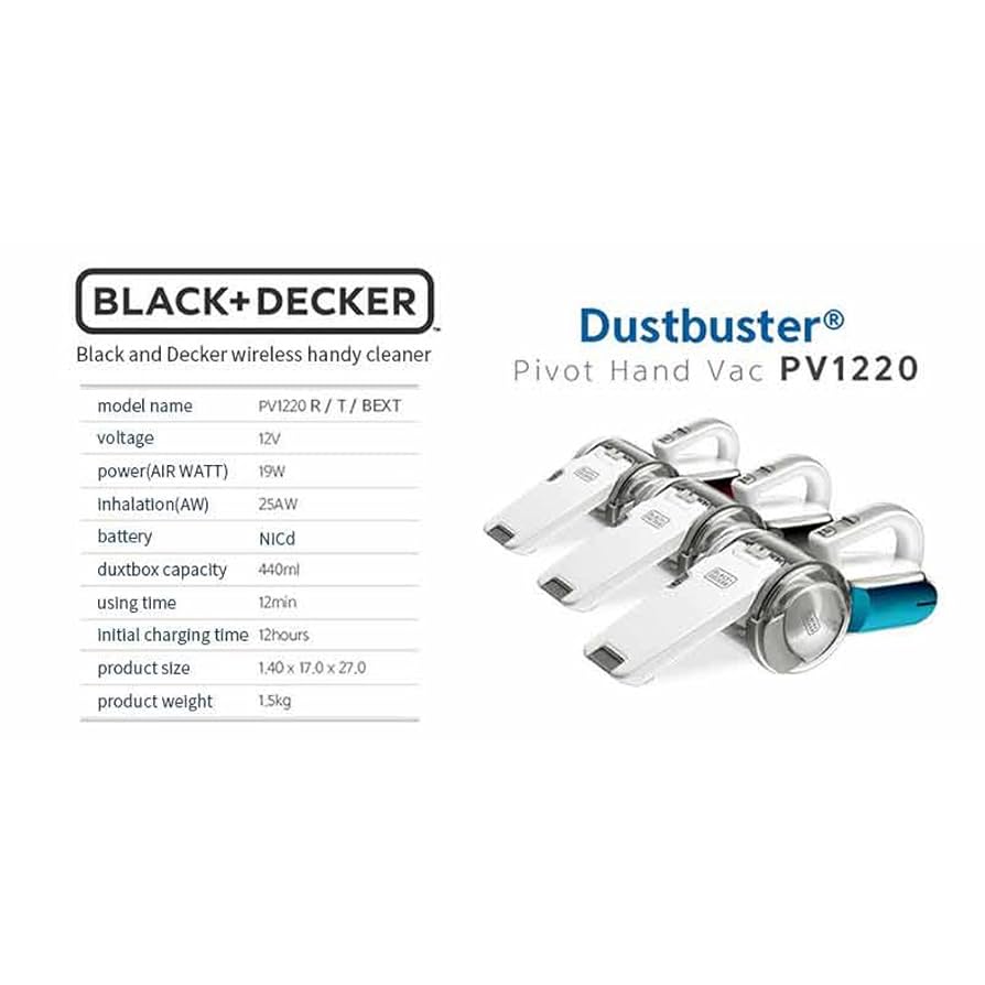 Amazon | Black & Decker PV1220 Dustbuster 12 Volt Cordless